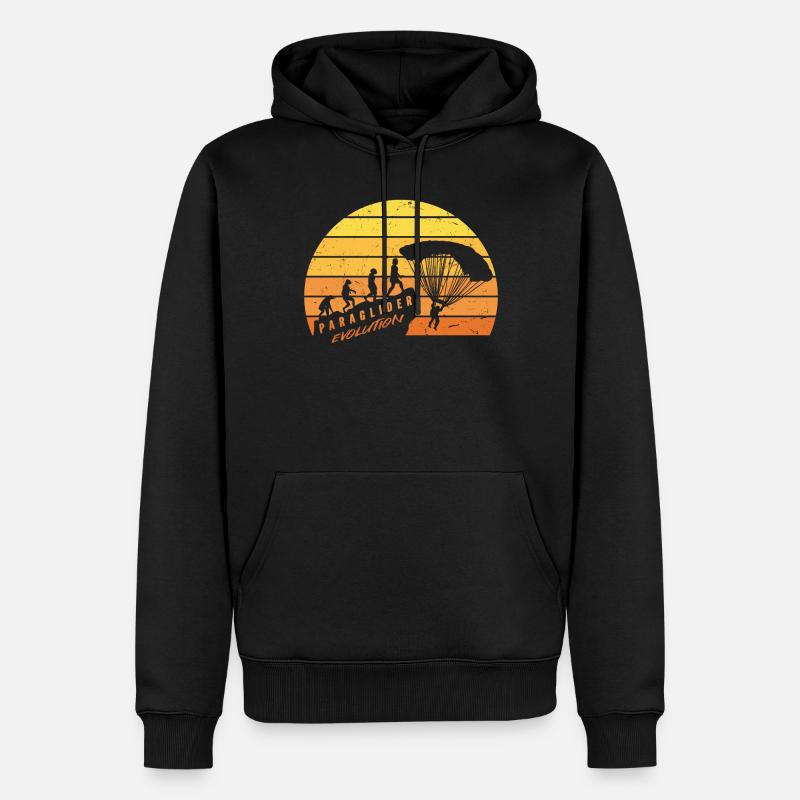 Parapente Evolution - Sweat à capuche Premium bio Homme - noir
