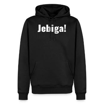 Balkans - Verdict - Jebiga - Sweat à capuche Premium bio Homme - noir - Devant - Nico (187cm)