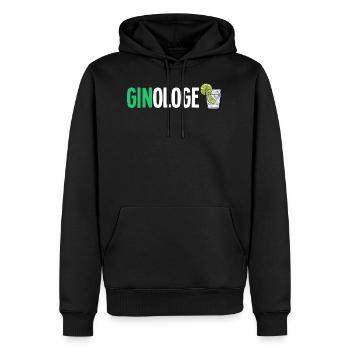 Gin - Gin Cocktail Gin Trinker Geschenk Shirt - Männer Premium Bio Hoodie - Schwarz - Vorne - Nico (187cm)