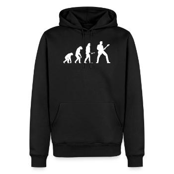 Guitar Evolution - Guitares Guitar Playercuteblacki - Sweat à capuche Premium bio Homme - noir - Devant - Nico (187cm)