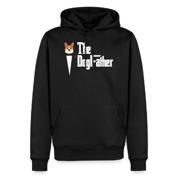 The Dog Father - Sweat à capuche Premium bio Homme - noir - Devant - Nico (187cm)