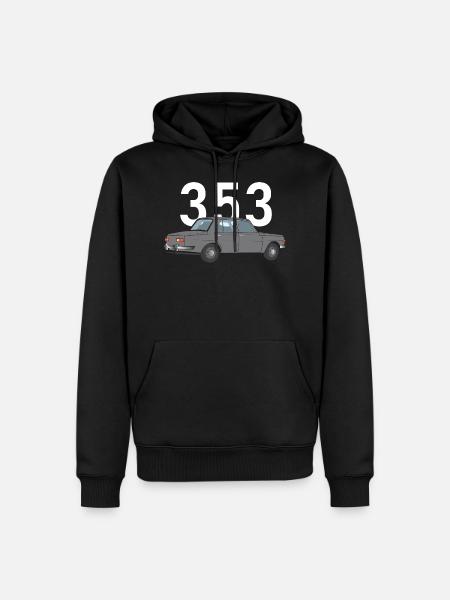 353 grey - Men’s Premium Organic Hoodie - black