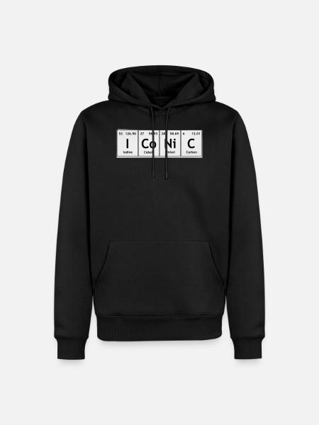 Iconic Chemical Formula - Men’s Premium Organic Hoodie - black