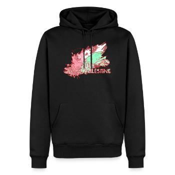 Palästina-Flagge Frei G5 - Männer Premium Bio Hoodie - Schwarz - Vorne - Nico (187cm)