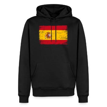 Espagne Drapeau espagnol pour les patriotes - Sweat à capuche Premium bio Homme - noir - Devant - Nico (187cm)