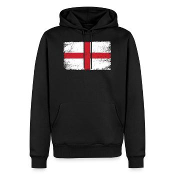 England Flagge englische Fahne für Patrioten - Männer Premium Bio Hoodie - Schwarz - Vorne - Nico (187cm)