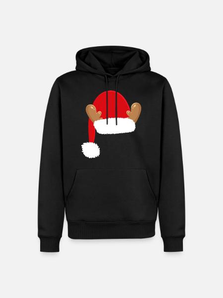 Christmas Nicholas Cap - Men’s Premium Organic Hoodie - black