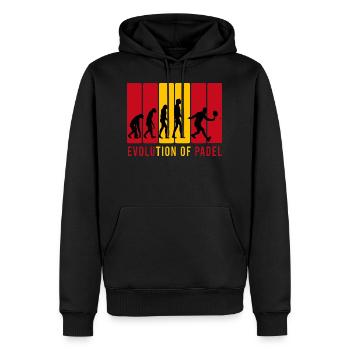 Evolucion Padel Design für alle paddle spanien - Männer Premium Bio Hoodie - Schwarz - Vorne - Nico (187cm)
