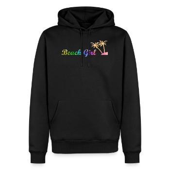 Beach Girl - Männer Premium Bio Hoodie - Schwarz - Vorne - Nico (187cm)