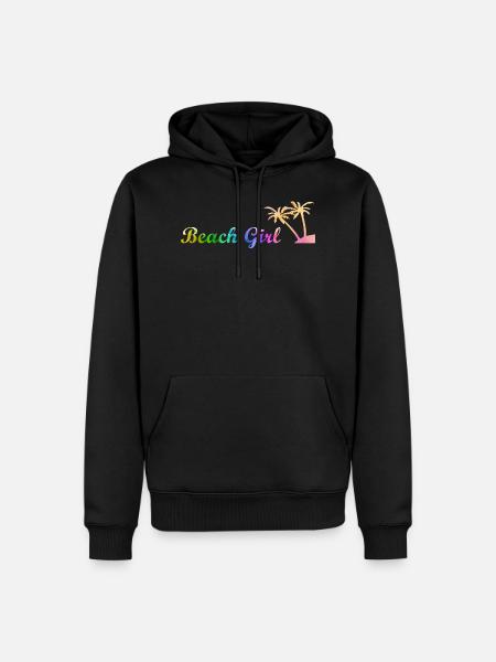 Beach Girl - Männer Premium Bio Hoodie - Schwarz