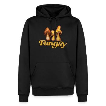 fun guy - Men’s Premium Organic Hoodie - black - Front - Nico (187cm)