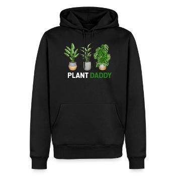 Plant Dad Shirt, Plant Daddy, Plant Shirt for Men - Sweat à capuche Premium bio Homme - noir - Devant - Nico (187cm)