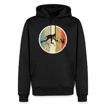 Kegler Kegelsport - Männer Premium Bio Hoodie - Schwarz - Vorne - Nico (187cm)