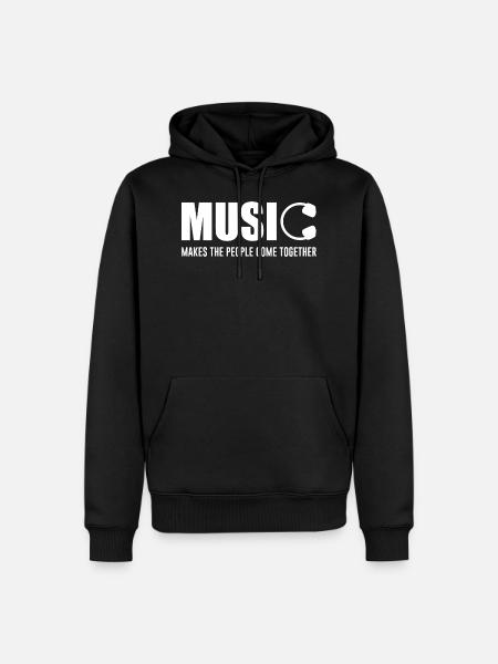 Music Makes The People Come Together - Men’s Premium Organic Hoodie - black