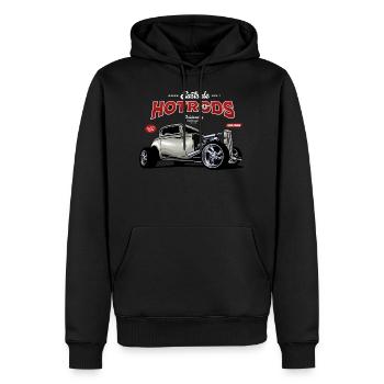 Hotrod Hot Rod Speedracer - Sweat à capuche Premium bio Homme - noir - Devant - Nico (187cm)