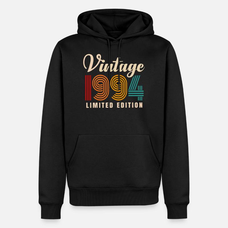 millésime 1994 - Sweat à capuche Premium bio Homme - noir
