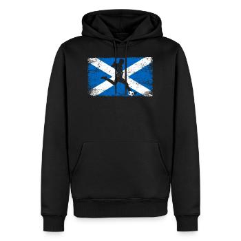 Schottland Fußball Fan von Schottland Mannschaft - Männer Premium Bio Hoodie - Schwarz - Vorne - Nico (187cm)