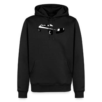 TORINO STARSKY 2 COLOR - Men’s Premium Organic Hoodie - black - Front - Nico (187cm)