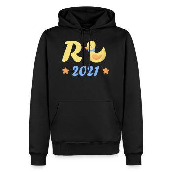 Rente Ente 2021 Ruhestand Rentner Pension Geschenk - Männer Premium Bio Hoodie - Schwarz - Vorne - Nico (187cm)