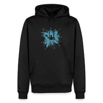 Wasserball Wasserballspieler Wasserballer Geschenk - Männer Premium Bio Hoodie - Schwarz - Vorne - Nico (187cm)