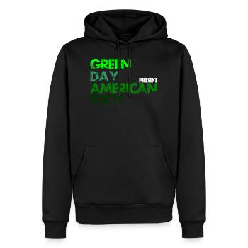 American Idiot - Sweat à capuche Premium bio Homme - noir - Devant - Nico (187cm)