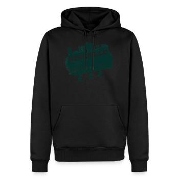 Nashville Gitarre country music citygeschenk - Männer Premium Bio Hoodie - Schwarz - Vorne - Nico (187cm)