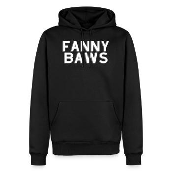 Fanny Baws - Men’s Premium Organic Hoodie - black - Front - Nico (187cm)