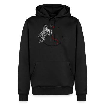 Which One Will Guide Me Today – Angel Demon Devil - Men’s Premium Organic Hoodie - black - Front - Nico (187cm)