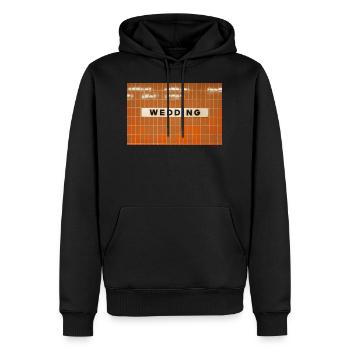 Wedding U-Bahn Station I Geschenk Berlin Liebe - Men’s Premium Organic Hoodie - black - Front - Nico (187cm)