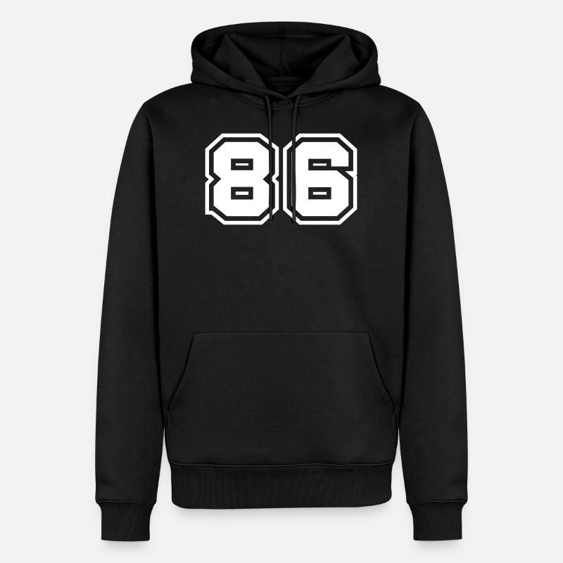 Symbole numérique 86 - Sweat à capuche Premium bio Homme - noir