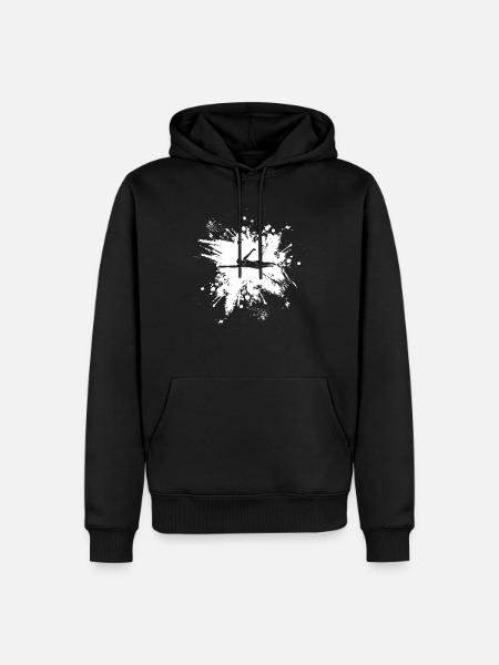 Zwemmers Zwembad Buitenzwembad Zwemmer - Mannen Premium Bio hoodie - zwart