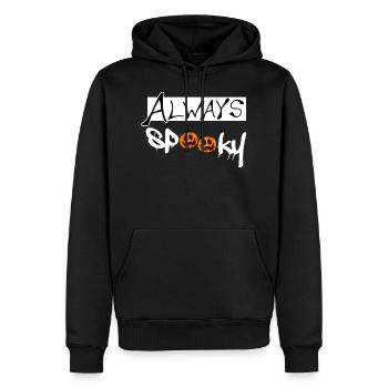 Toujours effrayant - drôle de design / costume d’Halloween - Sweat à capuche Premium bio Homme - noir - Devant - Nico (187cm)