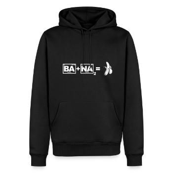 Banana (Ba + Na2) - Chemie, Periodensystem - Männer Premium Bio Hoodie - Schwarz - Vorne - Nico (187cm)