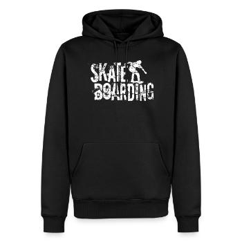 Skateboarding - Men’s Premium Organic Hoodie - black - Front - Nico (187cm)