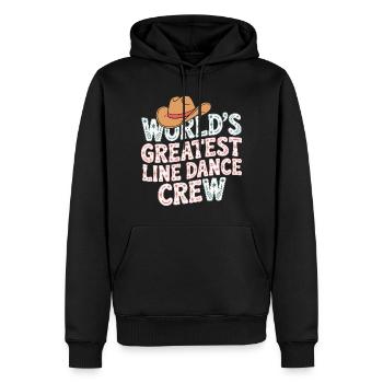 Weltweit Beste Line Dance Crew - Männer Premium Bio Hoodie - Schwarz - Vorne - Nico (187cm)