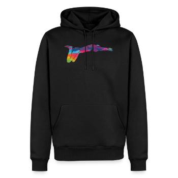 Natation Nageurs Piscine Piscine extérieure Nageur - Sweat à capuche Premium bio Homme - noir - Devant - Nico (187cm)