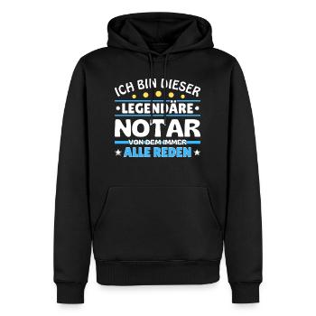 Ich bin dieser legendäre - - Männer Premium Bio Hoodie - Schwarz - Vorne - Nico (187cm)