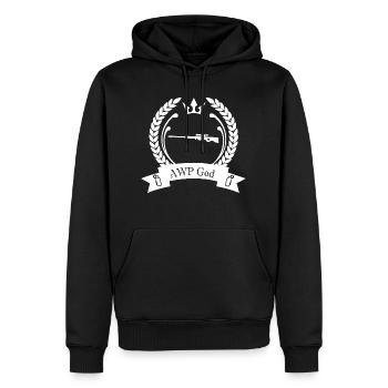 AWP God 2 CS va jeux d'ordinateur - Sweat à capuche Premium bio Homme - noir - Devant - Nico (187cm)