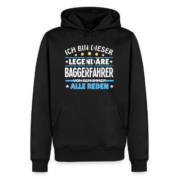 Ich bin dieser legendäre Neurologe - Männer Premium Bio Hoodie - Schwarz - Vorne - Nico (187cm)