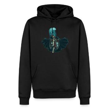 Squelette cools cadeau d’Halloween effrayant - Sweat à capuche Premium bio Homme - noir - Devant - Nico (187cm)