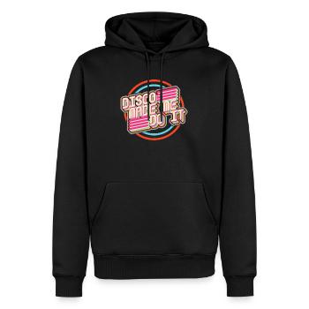 Disco m'a fait le faire - Sweat à capuche Premium bio Homme - noir - Devant - Nico (187cm)