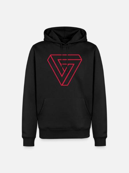 Infinity Triangle - Men’s Premium Organic Hoodie - black
