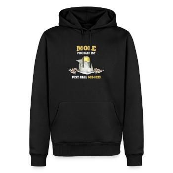Chemistry Gift Mole Problems? Just Call Avogrado - Men’s Premium Organic Hoodie - black - Front - Nico (187cm)