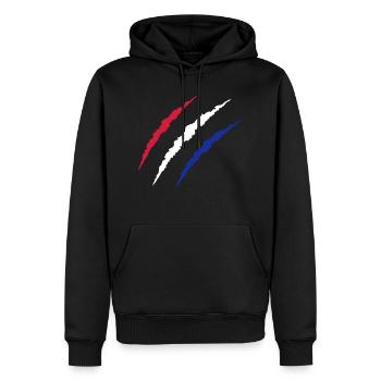 krallen_niederlande - Männer Premium Bio Hoodie - Schwarz - Vorne - Nico (187cm)