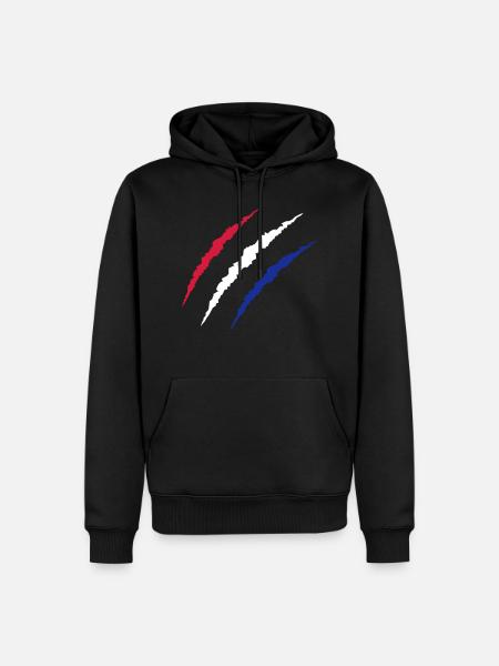 krallen_niederlande - Männer Premium Bio Hoodie - Schwarz