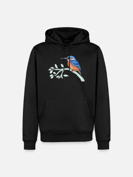 The kingfisher - Men’s Premium Organic Hoodie - black