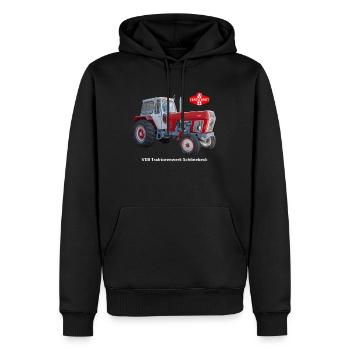 Trecker ZT300 VEB Traktorenwerk Schönebeck - Männer Premium Bio Hoodie - Schwarz - Vorne - Nico (187cm)