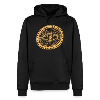 Magisches Auge - Männer Premium Bio Hoodie - Schwarz - Vorne - Nico (187cm)
