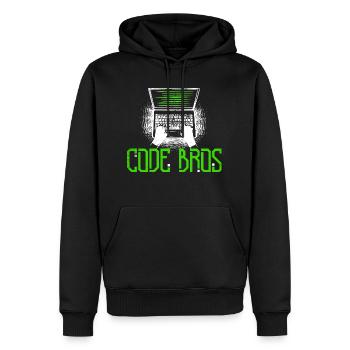 Programmer Coder Software Developer - Men’s Premium Organic Hoodie - black - Front - Nico (187cm)