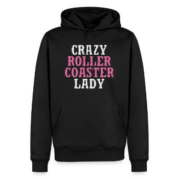 Roller Coaster Amusement Park Amusement Park - Men’s Premium Organic Hoodie - black - Front - Nico (187cm)